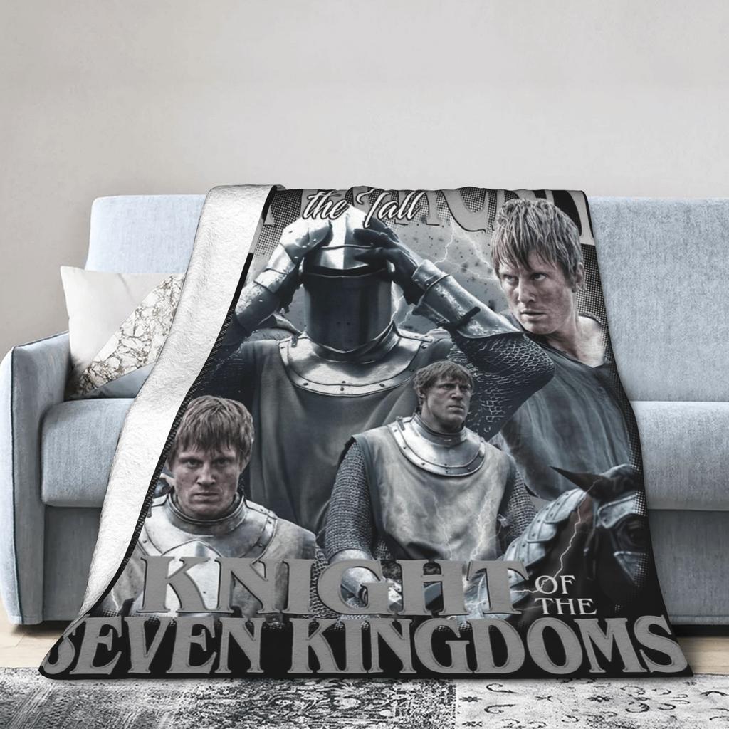 Super Soft A Knight Of The Seven Kingdoms Throw Blanket Premium Fleece Flannel Lightweight Bed Blanket Warm Plush Blankets
