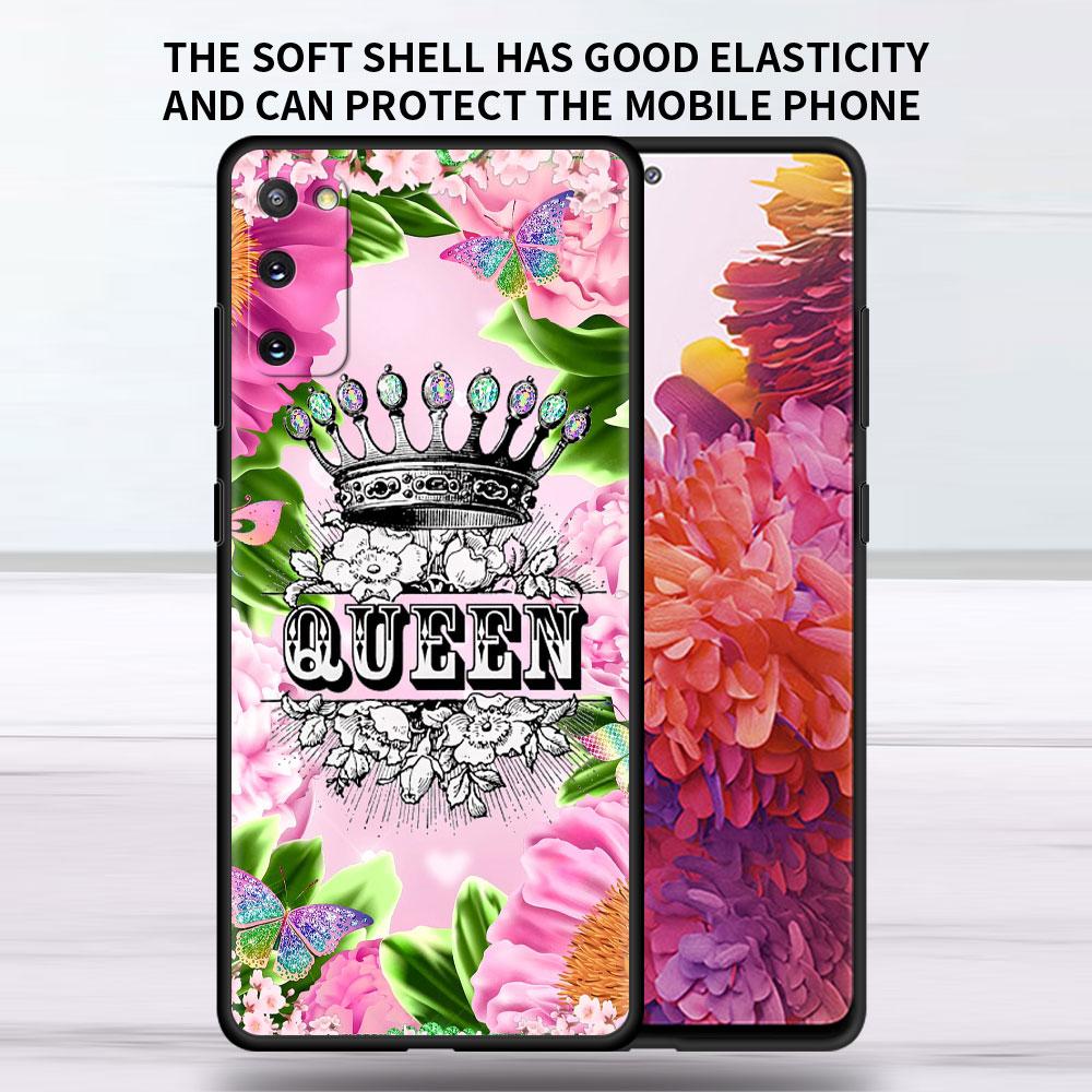 Soft Case For Samsung Galaxy Note 20 Ultra 10 Plus Lite A50 A70 A20 A40 A20e 9 8 A60 A10e Funda Phone Cover Princess Mom Queen