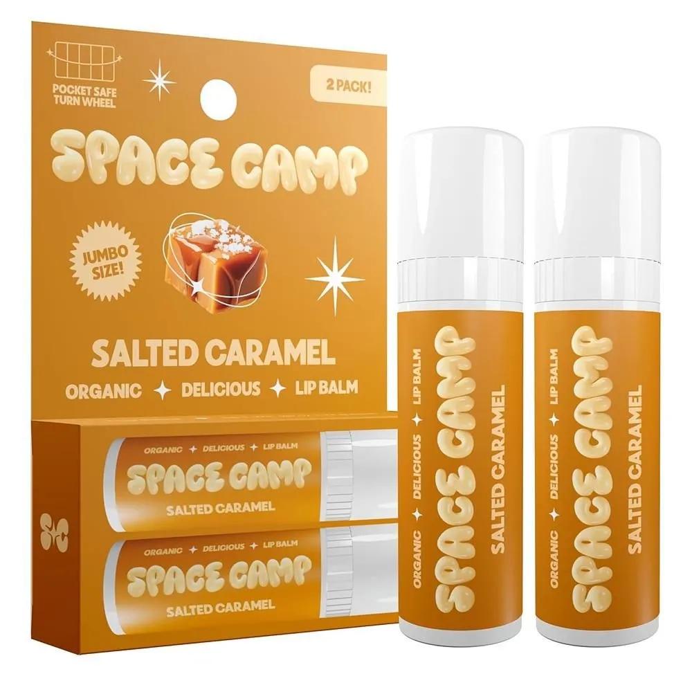 Space Camp Lip Balm 2-Pack Salted Caramel Space Camp Wellness Jumbo Lip Balm - Salted Caramel Organic
