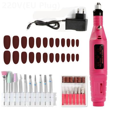 Maniküre-Maschinen-Set, elektrisches Nagelbohrer-Set, Fräser, Nagelkunst-Sets