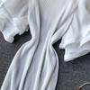 French Bellflower Fairy Mori Lotus Leaf Big Trumpet Sleeve Pleated Dress Mopping the Floor and Swinging Temperament Long Dress