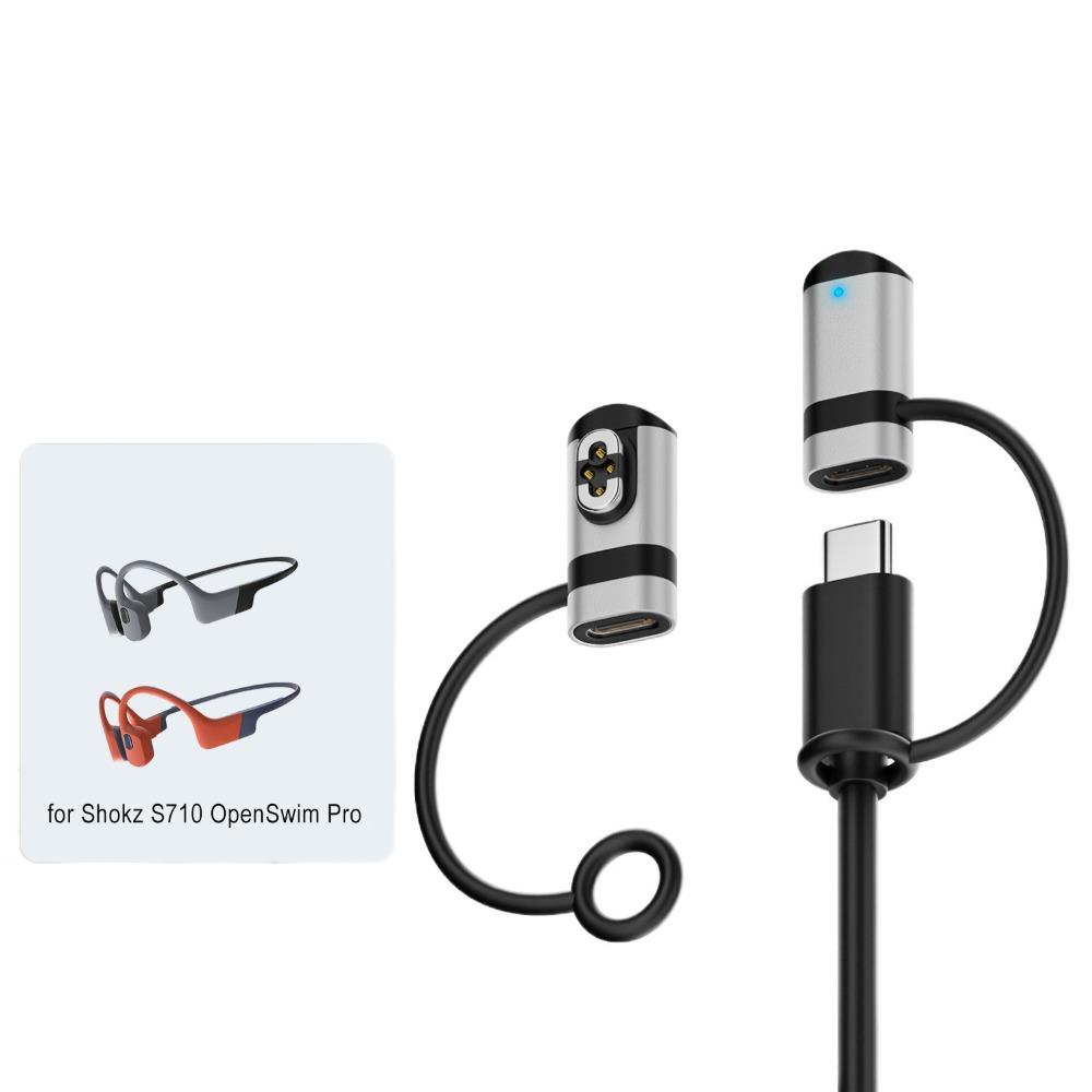 Magnetic Charger Bone Conduction Headphone Charging Type-C Adapter Anti-lost Headset Connector For Shokz AS800/S803/S810/S710