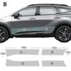 TPU Paint Protection Film for KIA Sportage NQ5 2022-2024, 8.5mil Clear Self-Healing PPF Kit, Door Triangle & Headlight Protective Film with Tools