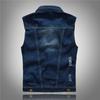 Slim Trend Men's Denim Vest Large Size Denim Vest Waistcoat Ripped Casual Vest