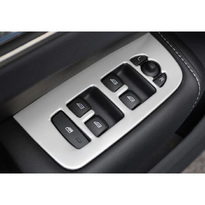 Steel Matte Window Lift Switch Panel Lid Cover Trim For 2018- Volvo XC60 4P