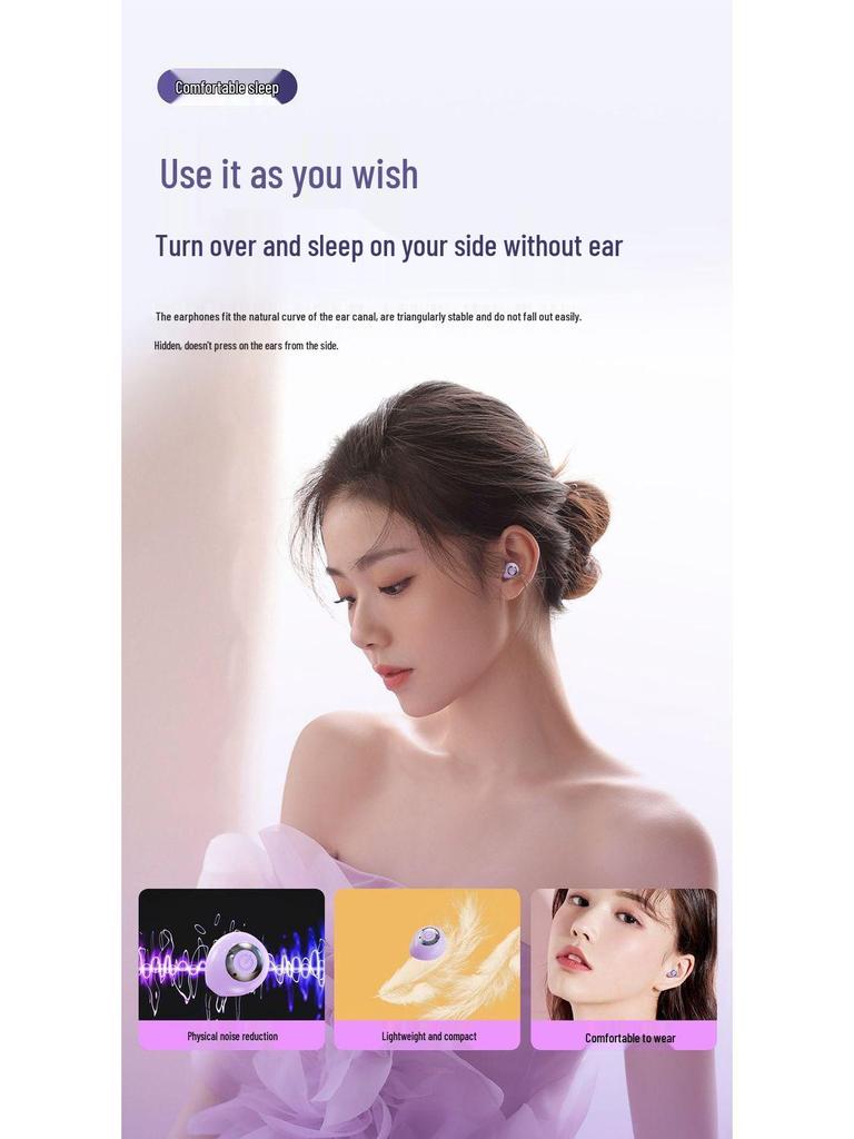 Mini Ultra-Small Noise Cancelling Bluetooth Earphones with Long Battery Life