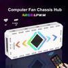 1 To 9 Port 5V 3 Pin ARGB Controller Cooling Fan Hub PC Cooling Fan Hub Splitter SATA Power Supply PWM Magnetic Hub
