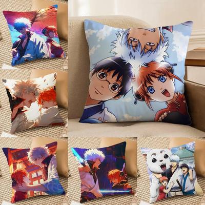 Cartoon G-Gintama-MT Couple Pillow Case Printing Pillowcase Living Room Sofa Cushion Cover Bedroom Room Decor