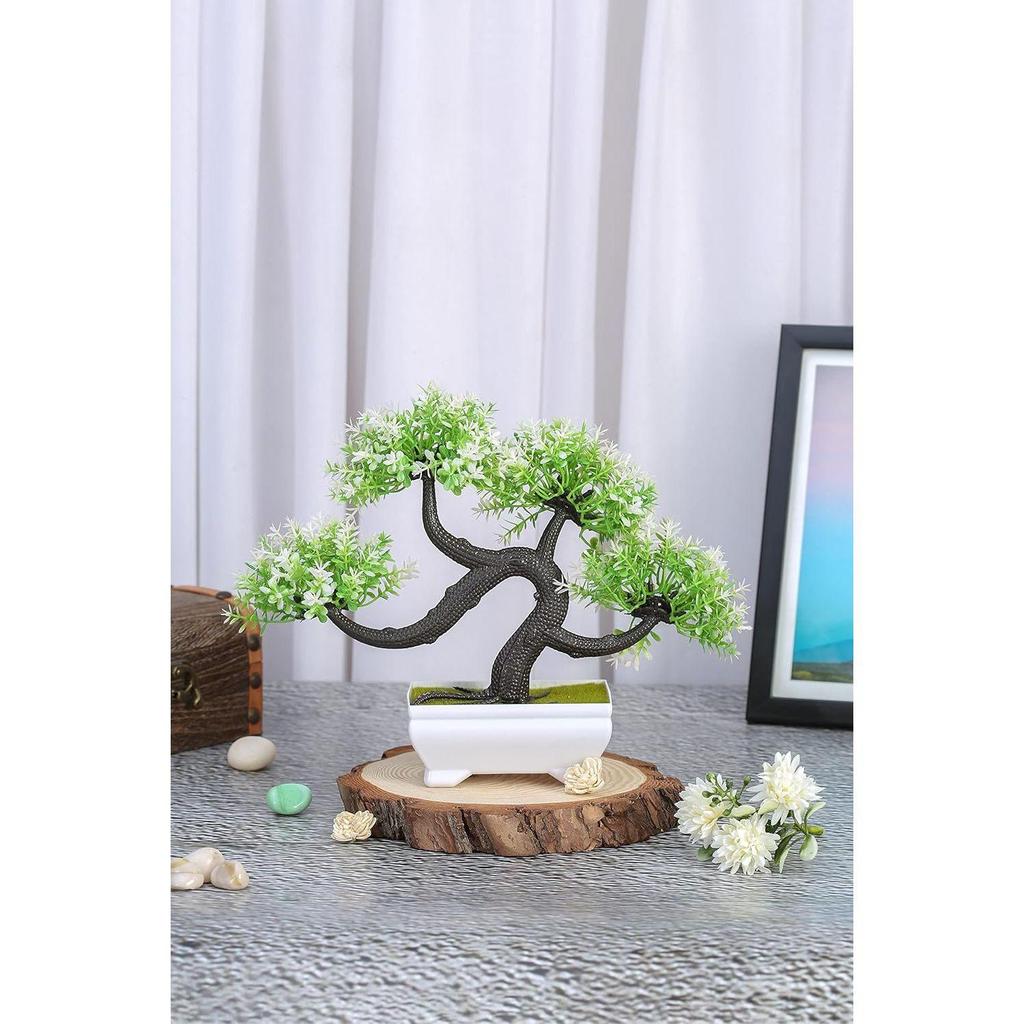 1 Pcs Artificial Bonsai Flower Tree with Designer Pot for Home Decor,Artificial Plant Bonsai Fake Tree, Living Room New