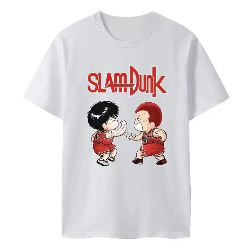Fashion Women SLAM DUNK Men T Shirt Outdoor Fun Cartoon Runny Sports Top Casual Print Oversized Hip Hop Short Sleeve Tees