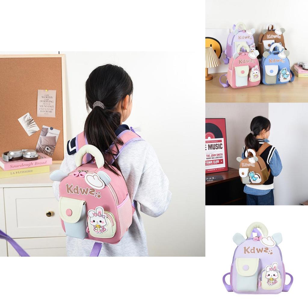 Cute Bunny Toddler School Backpack With Oxford Fabric For Girls And Boys