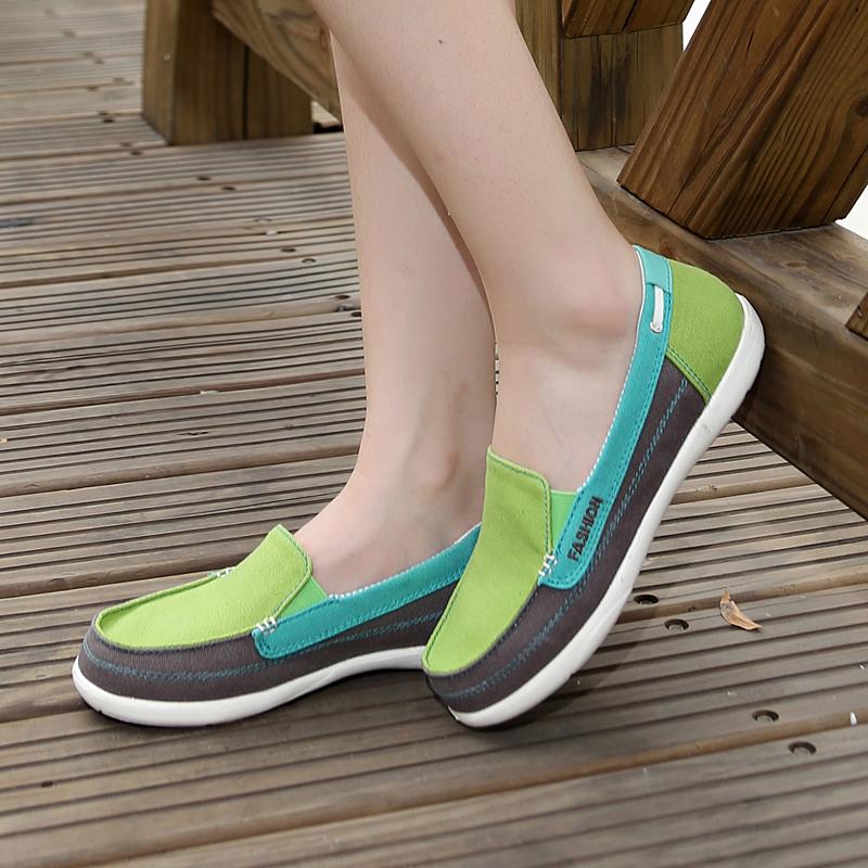 Cloth shoes spring and summer soft-soled flat-heeled maternity shoes lazy canvas shoes
