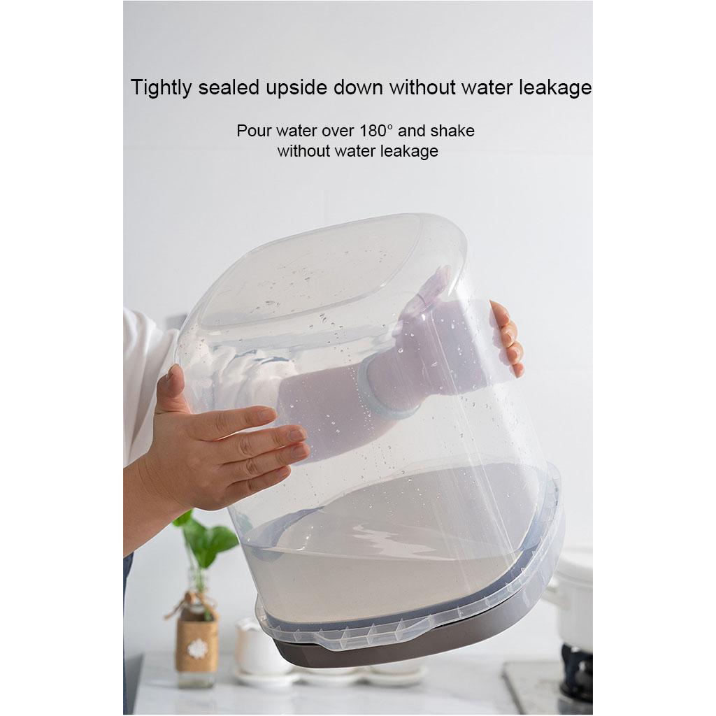 Simple Style Grain Container Clear Kitchen Food Storage Can Home Dorm Supply