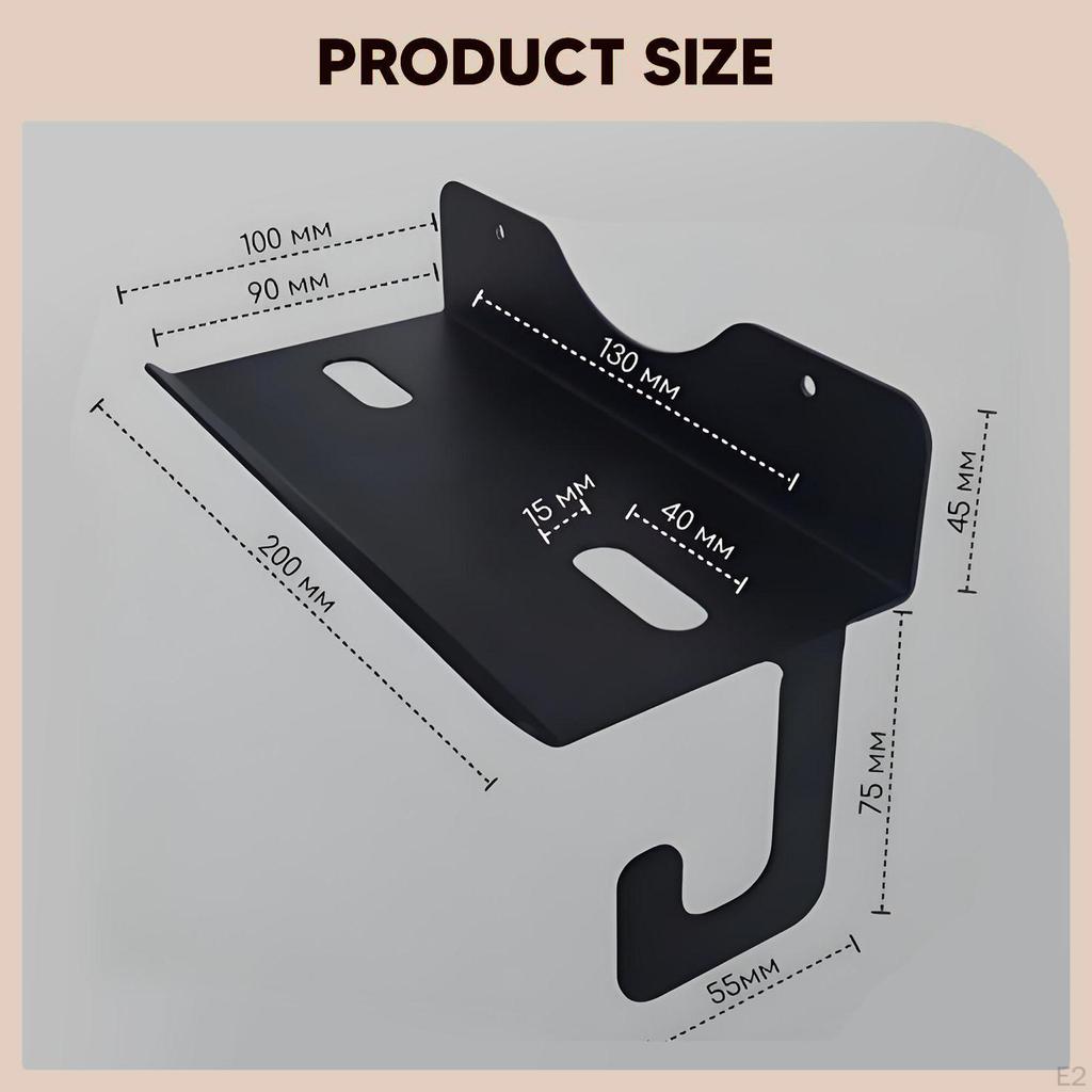 Jig Saw Holder Garage Storage Wall Mount Black Metal Shed Workshop Organization Hanger
