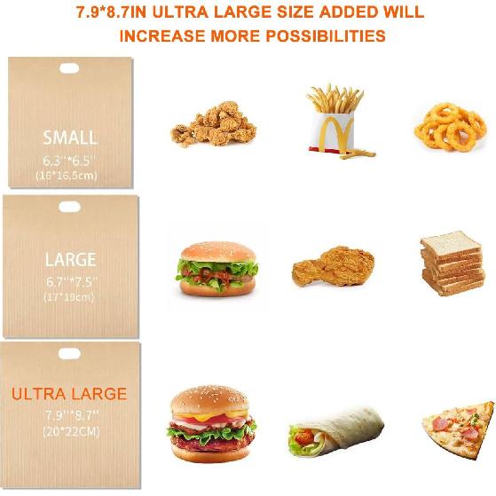 12 Pack Toaster Bags Nonstick Reble Easy to Clean for Grilled Cheese Sandwiches Toast Bread Snacks (12)