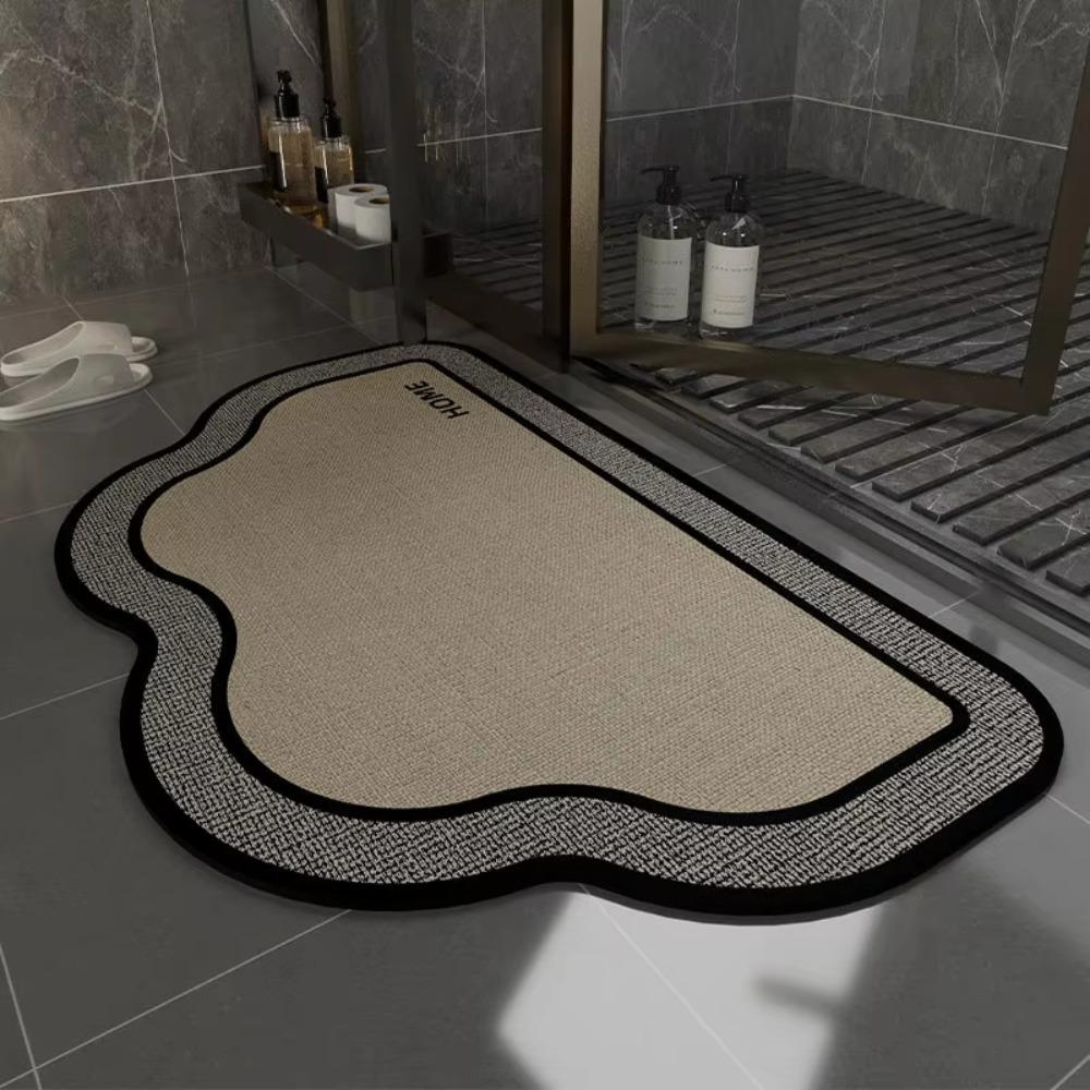 New Non-slip Bathroom Floor Mat Water-absorbent Soft Toilet Door Step Mat Diatom Mud Bathroom Toilet Carpet Bathroom