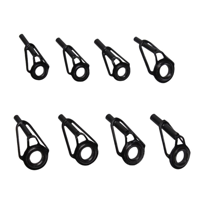 8 Stück/Packung Angelrute Keramik Führungsringe Set 8 Größen 6mm 8mm Außendurchmesser Ersatz Angelrute Ösen Ersatz