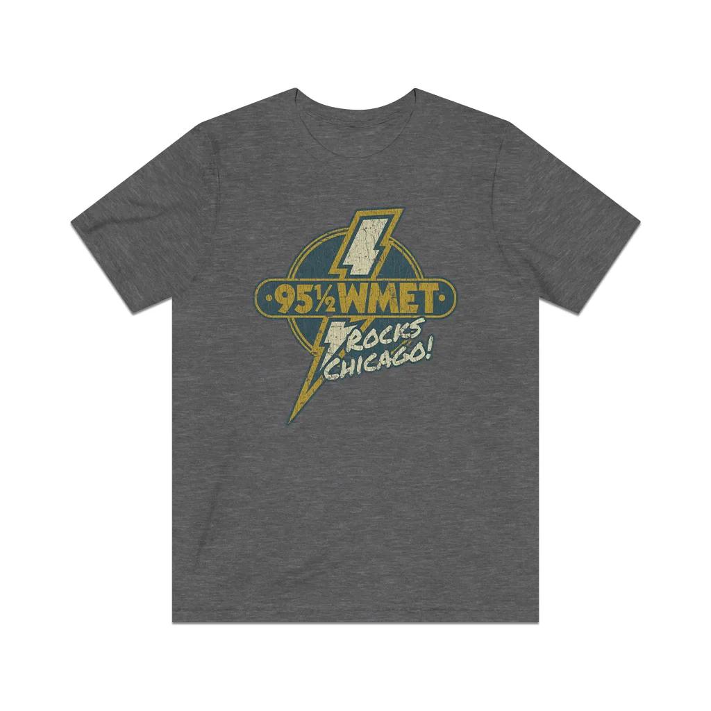 WMET Rocks Chicago 1976 Vintage Men s T shirt 3XL