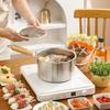 Non Stick Deep Fryer Pot with Strainer Strainer Basket Baby Food Supplement pot  Home