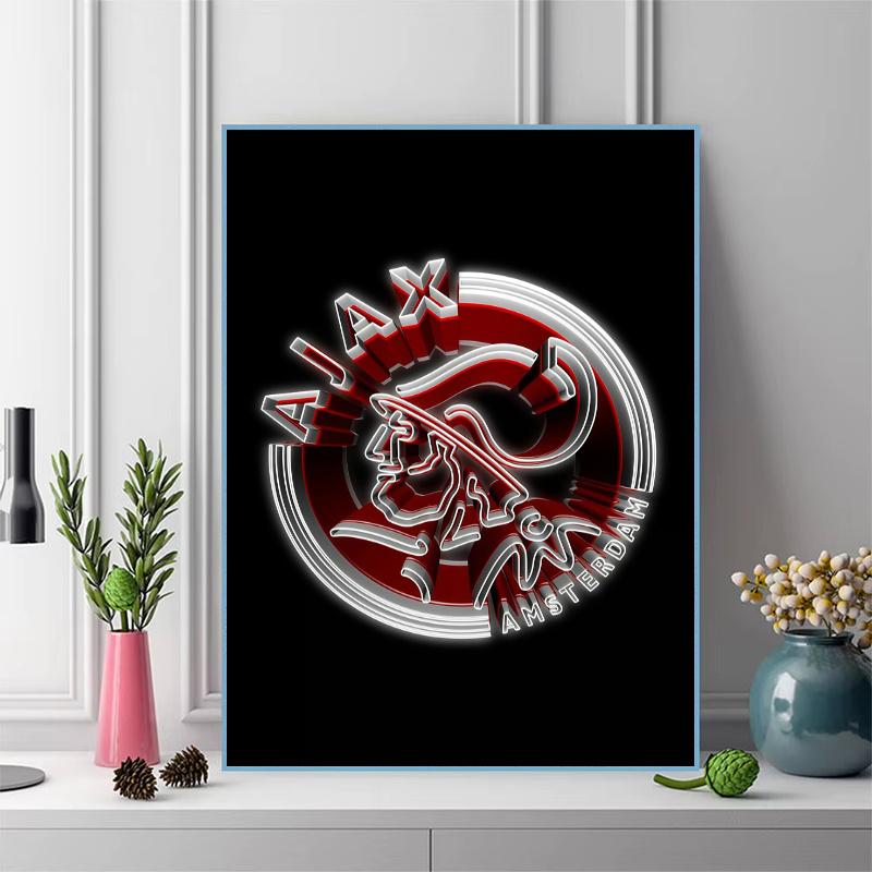 Ajax Amsterdam Pattern  3pcs 100% Round Full Drill 5D DIY Diamond Painting Embroidery Cross Stitch Rhinestone Décor