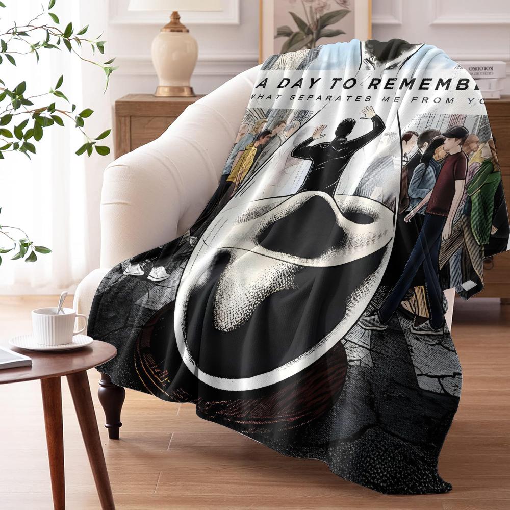 A Day To R-Remember Throw Soft Flannel Throw Summer Ac Blanket Lightweight Cool Nap Blanket For Sofa Bed Couch Travel