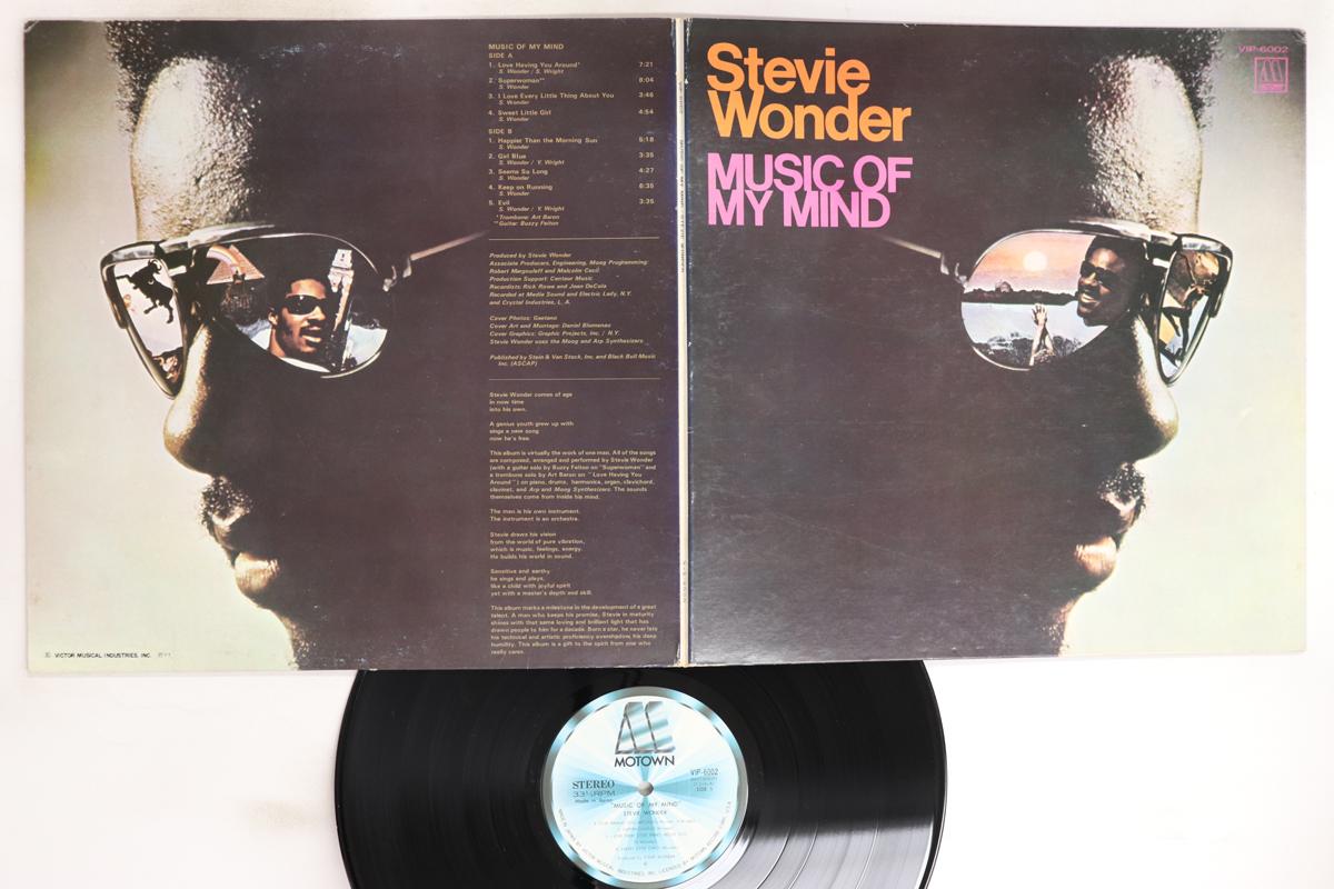 

LP Record STEVIE WONDER - Music Of My Mind VIP6002 MOTOWN 1976 Japan Soul/Funk Used