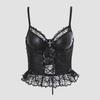 European Style Lace-Up PU Corset Camisole: Waist Cinching & Body Shaping Design