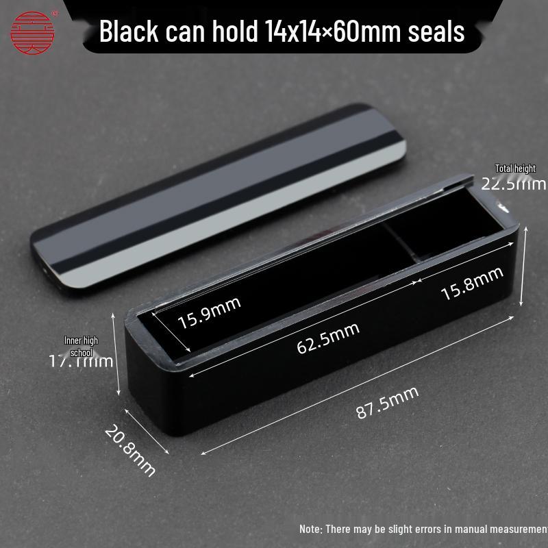 Acrylic Seal Box with Optional Inkpad Storage for Private Seals, Name Stamps & Calligraphy Chops.