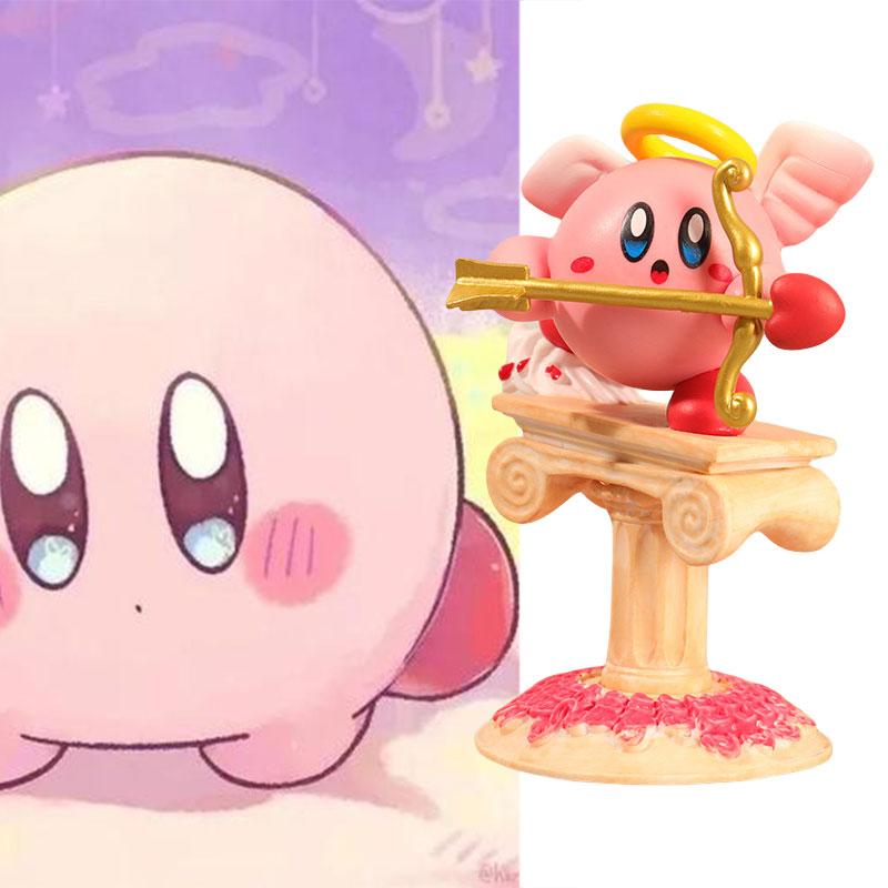 Cupid Cartoon Kirby Figure Toy Car Ornament Room Desktop Decor Model Gifts Kids