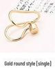 Korean Pearl and Diamond Star Ear Cuffs - U-Shaped Temperamental Stud Earrings