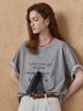 Maja Bead Lettering Mesh Embellished Round Neck T-Shirt