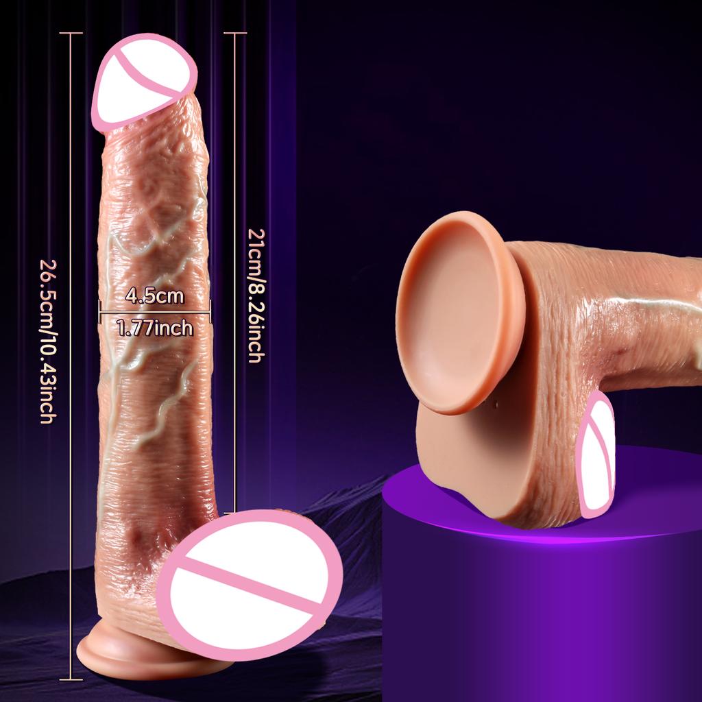 Realistic Huge Dildo Vibration For Female Masturbation Telescopic Penis Penetration Anal Vibrator Big Dick Sexy Adult Sex Toys