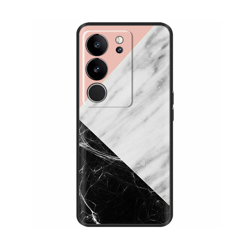 6,78' Für Vivo V29 5G Hülle V 29 Silikon TPU Weicher Stoßfänger Handyhülle für VIVO V29 V2250 VivoV29 Hüllen Schutzhülle Tasche Coque