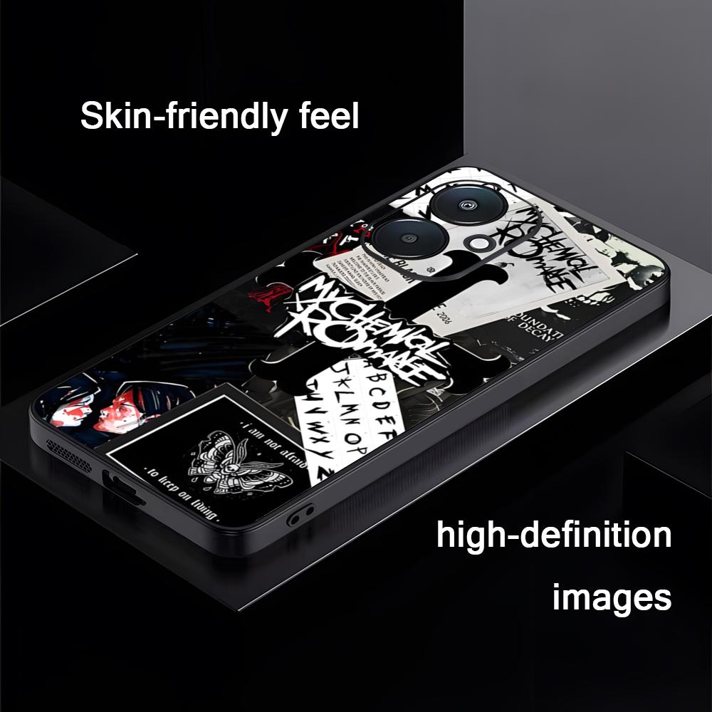 Gorące Etui na Telefon Zespół My Chemical Romance Dla Xiaomi Redmi Note 13,12,11, 10 Pro Plus S, 5G, 12S, Luksusowe Miękkie Czarne Etui na Telefon