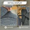 Leaf Jacquard Armchair Cover Elastic Zipper Chair Protective Case Nordic Style Chair Furniture Protector Decor for Living Room