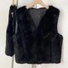Women's rabbit fur fur fur integrated vest autumn and winter wear fashion sleeveless fur vest rabbit fur vest