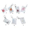 Chic Fruit Themed Clear Keychain Lovely Clear Fruit Bag Key Rings Unique Keychain Accessory Gift for Collectors