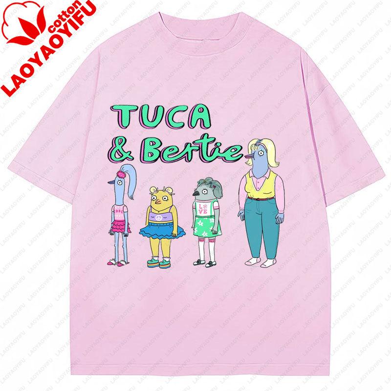 Neuer Stil TucaBertie T-Shirt Lustiges Cartoon-Thema Streetwear Harajuku Kreativität T-Shirt Unisex Kleidung Unisex T-Shirts