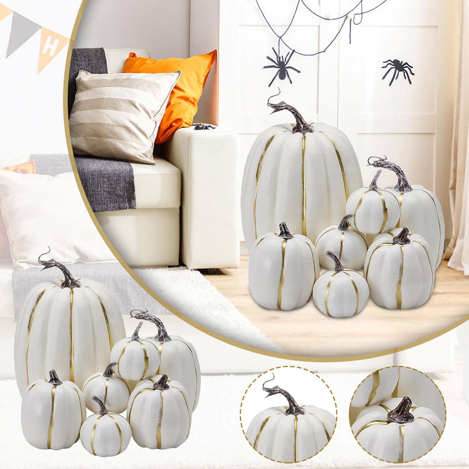 Модель тыквы Искусственные поделки Осень День благодарения Украшение для вечеринки Хэллоуин Набор тыкв One Size