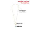 Europe, America, fashion turquoise circle necklace women wish simple handmade alloy necklace