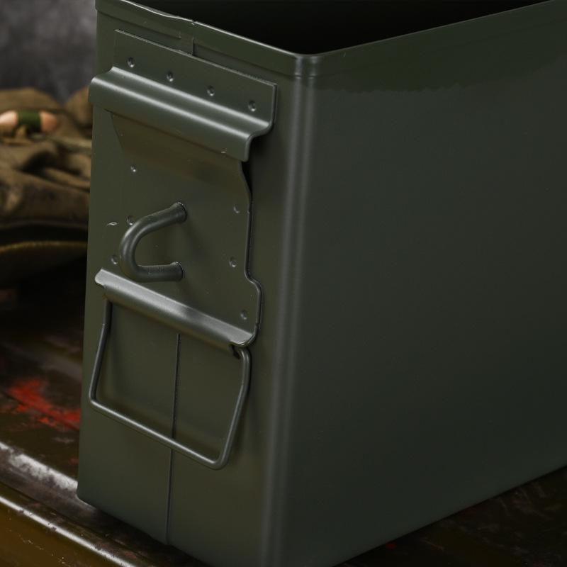 Limited Edition Metal Toolbox with Minor Flaws - Multifunctional, Portable, and Empty for Tool Storage