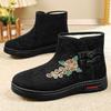 Cotton Shoes High Top Snow Boots Ethnic Style Embroidered Long Boots Fleece Thickened Boots Warm Cotton Boots