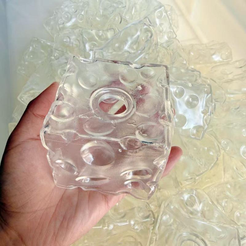 Creative Transparent Cheese Shell Empty Squeeze Toy Slow Rebound Stress Relief Fidget Hand Toy For Diy Filling Party Gifts