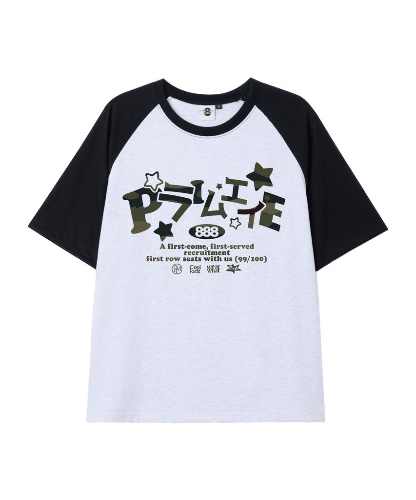 PRIMATE Sugar Oversized Raglan Short Sleeve T-Shirt 5 Colors