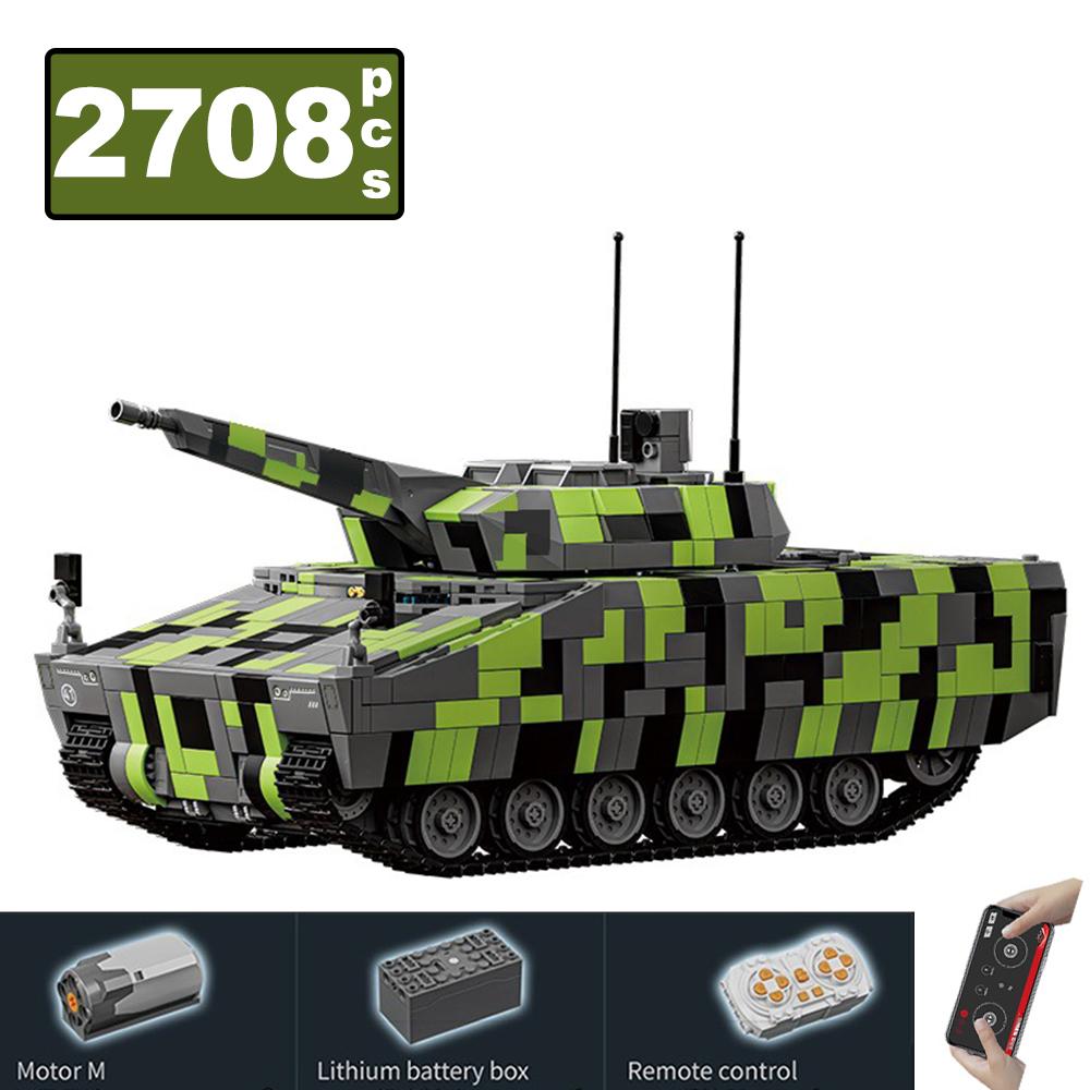 2708PCS MOC Military KF-41 LYNX IFV Vehicle Tank Model Building Blocks for Children Construction Bricks Educational Toy Gift