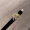Fashion Heavy Industry Fireworks Tassel Shape Open Ring Niche Style Classy Easiest for Match Index Finger Ring Exaggerated and Personalized Ring Tide