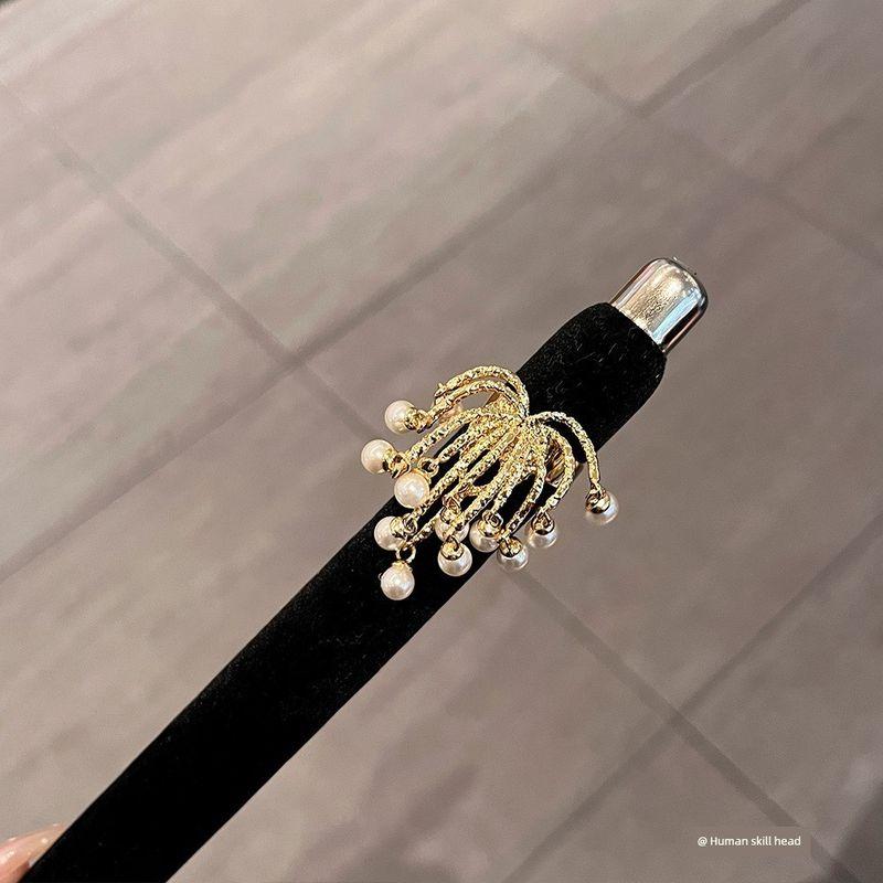 Fashion Heavy Industry Fireworks Tassel Shape Open Ring Niche Style Classy Easiest for Match Index Finger Ring Exaggerated and Personalized Ring Tide