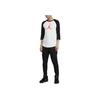 Jordan Color-Block Three-Quarter Sleeve T-Shirt Men Tops Black White CD9053-100