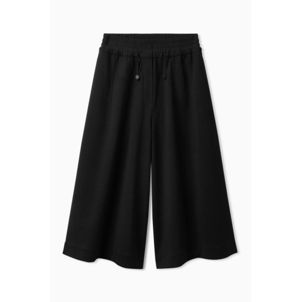 

Cos Japan Широкие брюки-кюлоты Crop Black/XS