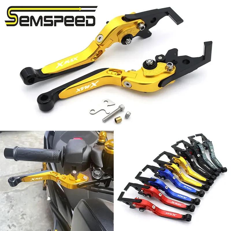 For Yamaha XMAX300/XMAX250/XMAX125/XMAX400 2023-2025 CNC Parking Brake Clutch Lever Folding Stretchable Adjustable Aluminum